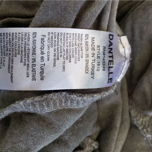 Danielle distressed wash black drop waist tee - Picture 4 of 7